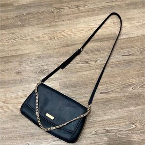 Kate Spade Black Crossbody Bag with Gold Chain